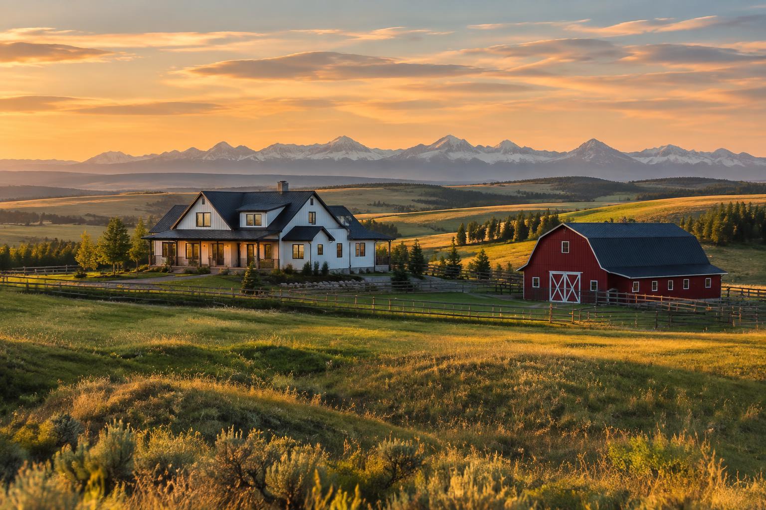 Illustrative open acreage landscape
